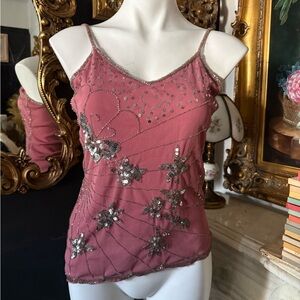 Pink y2k sequin top